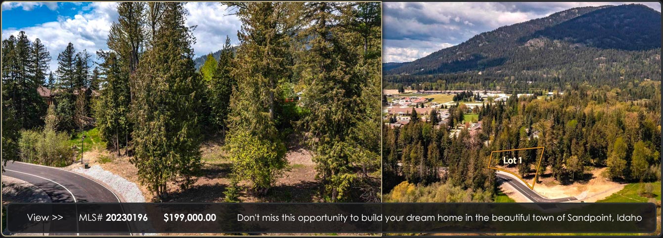 Dont miss this opportunity to build your dream home in the beautiful town of Sandpoint, Idaho